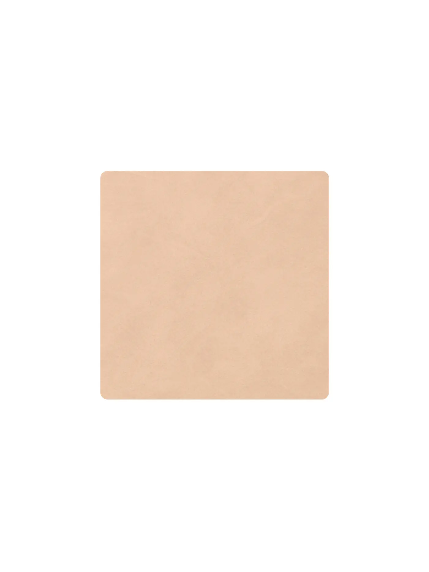 LIND DNA | Leder-Untersetzer eckig Nupo 10x10cm Antracite | camel